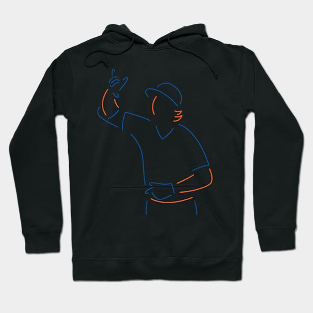 Brett Baty Neon Hoodie by KraemerShop